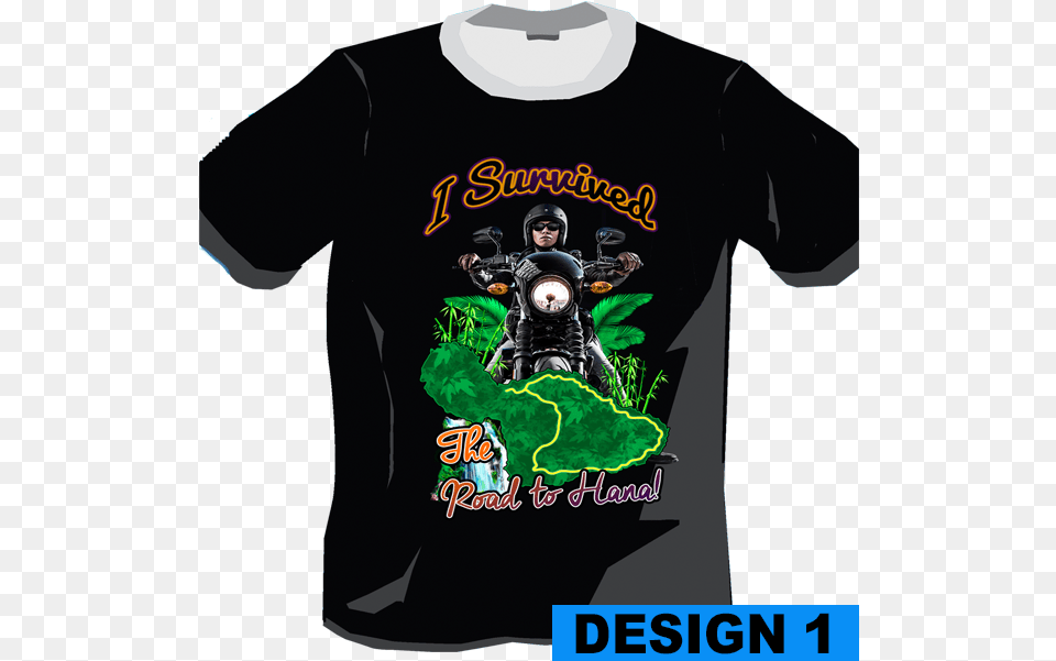 Original T Shirt From Maui Hd Motorcycle Tour, Clothing, T-shirt, Helmet, Adult Free Png Download