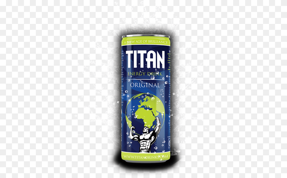 Original Titan Energy Drinks Dubai, Beverage, Can, Milk, Tin Free Png Download
