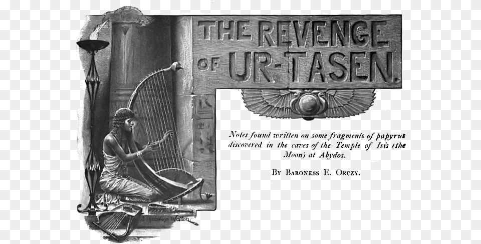 Original Title Art For The Revenge Of Ur Tasen Monochrome, Adult, Male, Man, Person Free Png