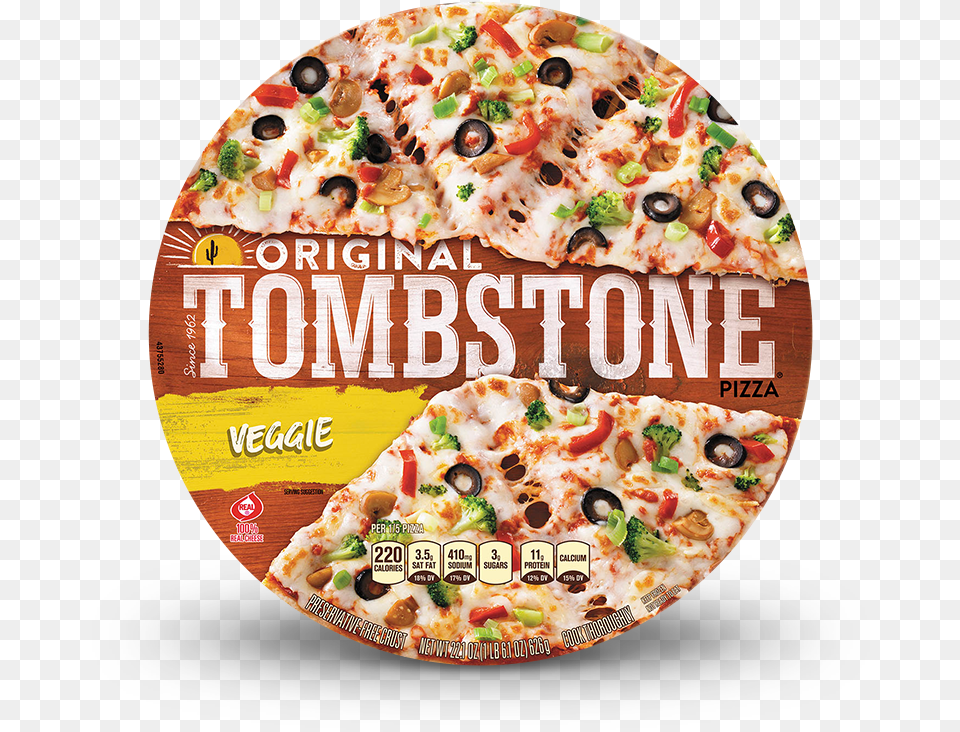 Original Tombstone Veggie Pizza Tombstone Veggie Pizza, Advertisement, Food, Poster Png Image