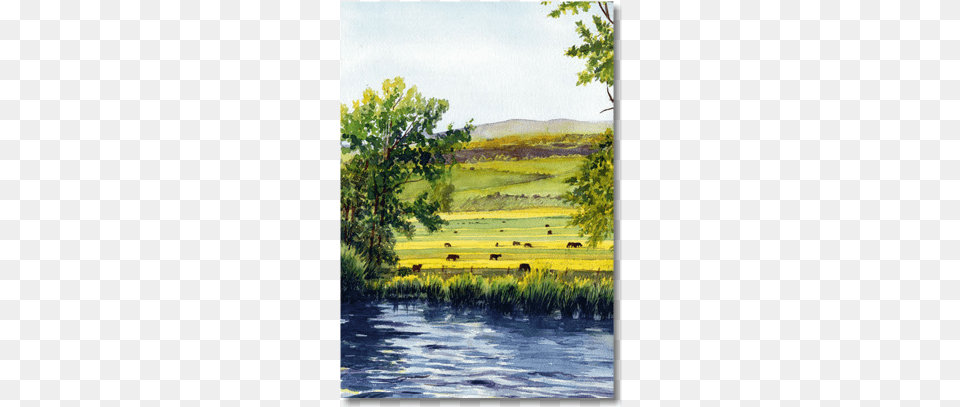 Original Traditional Watercolors By Gregory Effinger Watercolor Painting, Outdoors, Landscape, Nature, Grassland Png