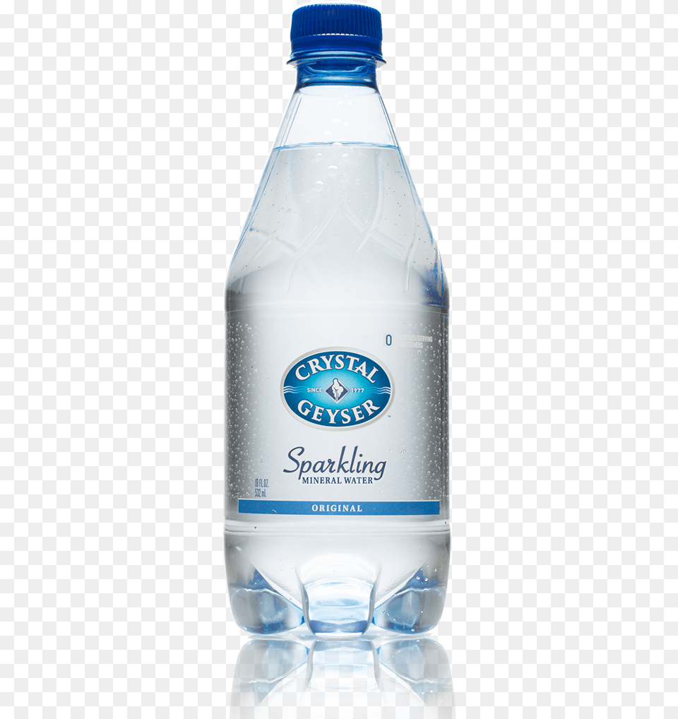 Original Unflavored Sparkling Water Crystal Geyser Sparkling Water, Beverage, Bottle, Mineral Water, Water Bottle Free Transparent Png