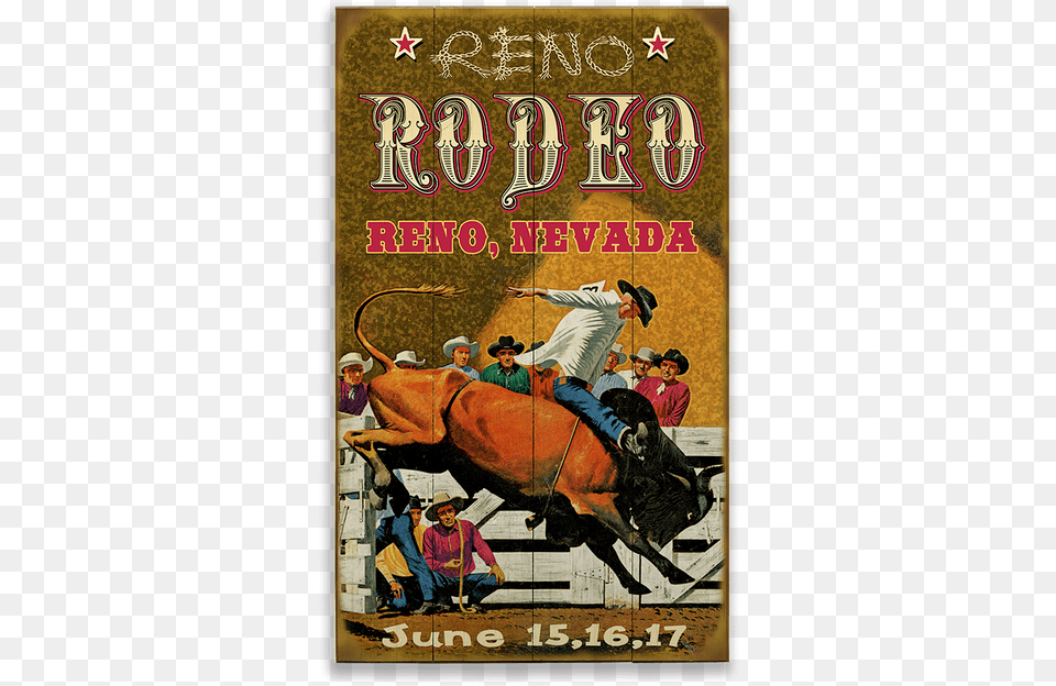 Original Vintage Rodeo Posters, Adult, Person, Man, Male Free Png