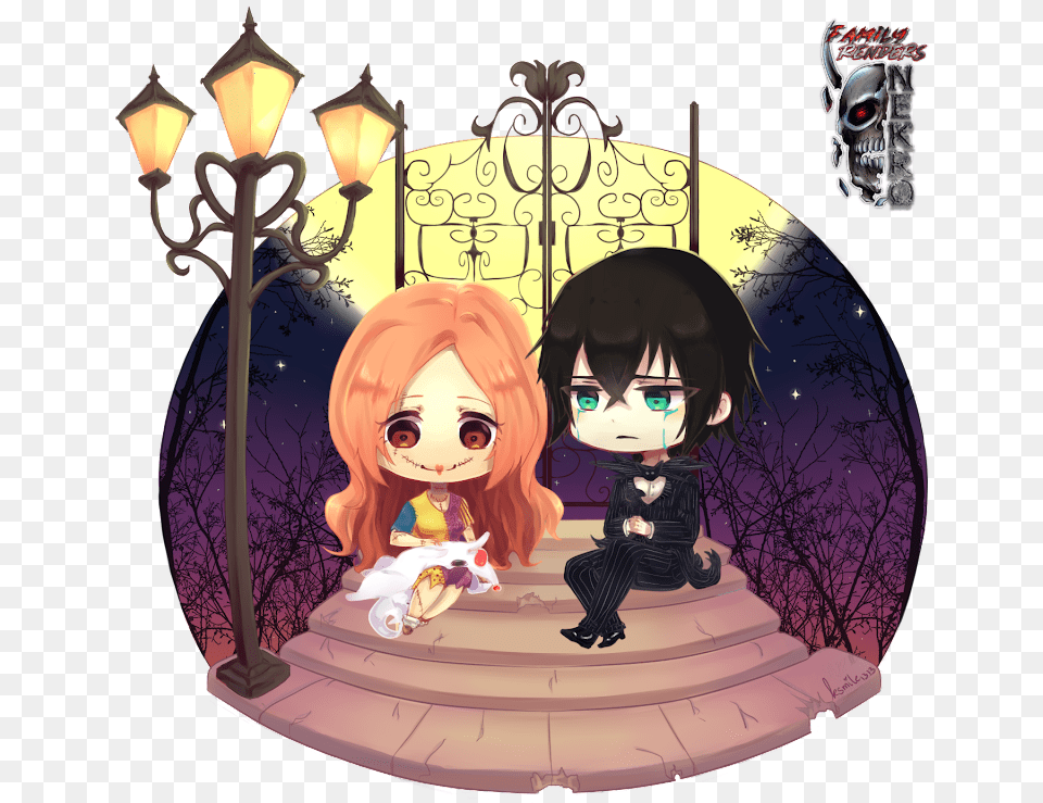 Orihime Inoue X Ulquiorra Schiffer Ulquihime Nightmare Before Christmas, Book, Comics, Publication, Baby Png Image