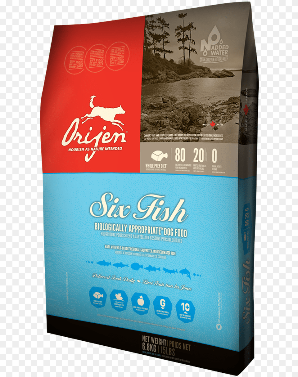 Orijen Six Fish Orijen Six Fish Dog, Advertisement, Book, Poster, Publication Free Png Download