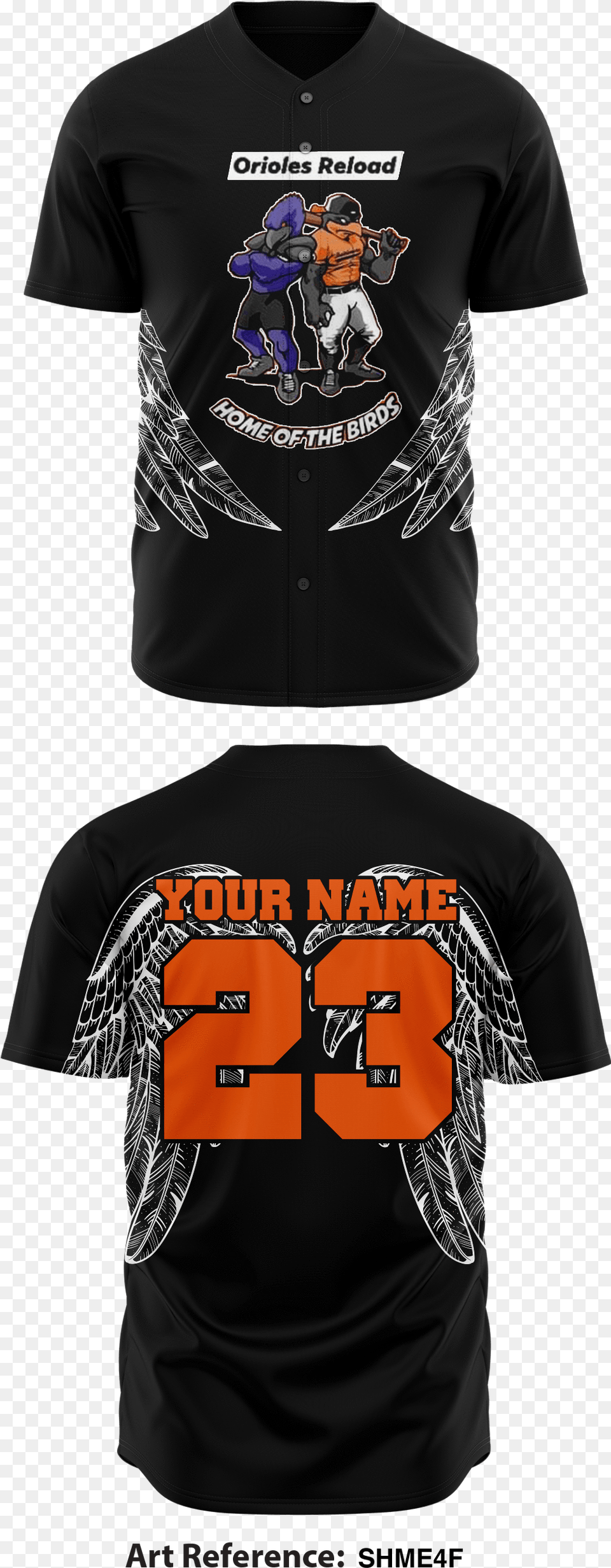 Orioles Reload Full Button Baseball Jersey Active Shirt, Clothing, T-shirt, Adult, Male Free Transparent Png