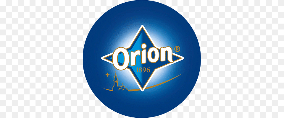 Orion Chocolate Logo, Badge, Symbol, Disk Free Transparent Png
