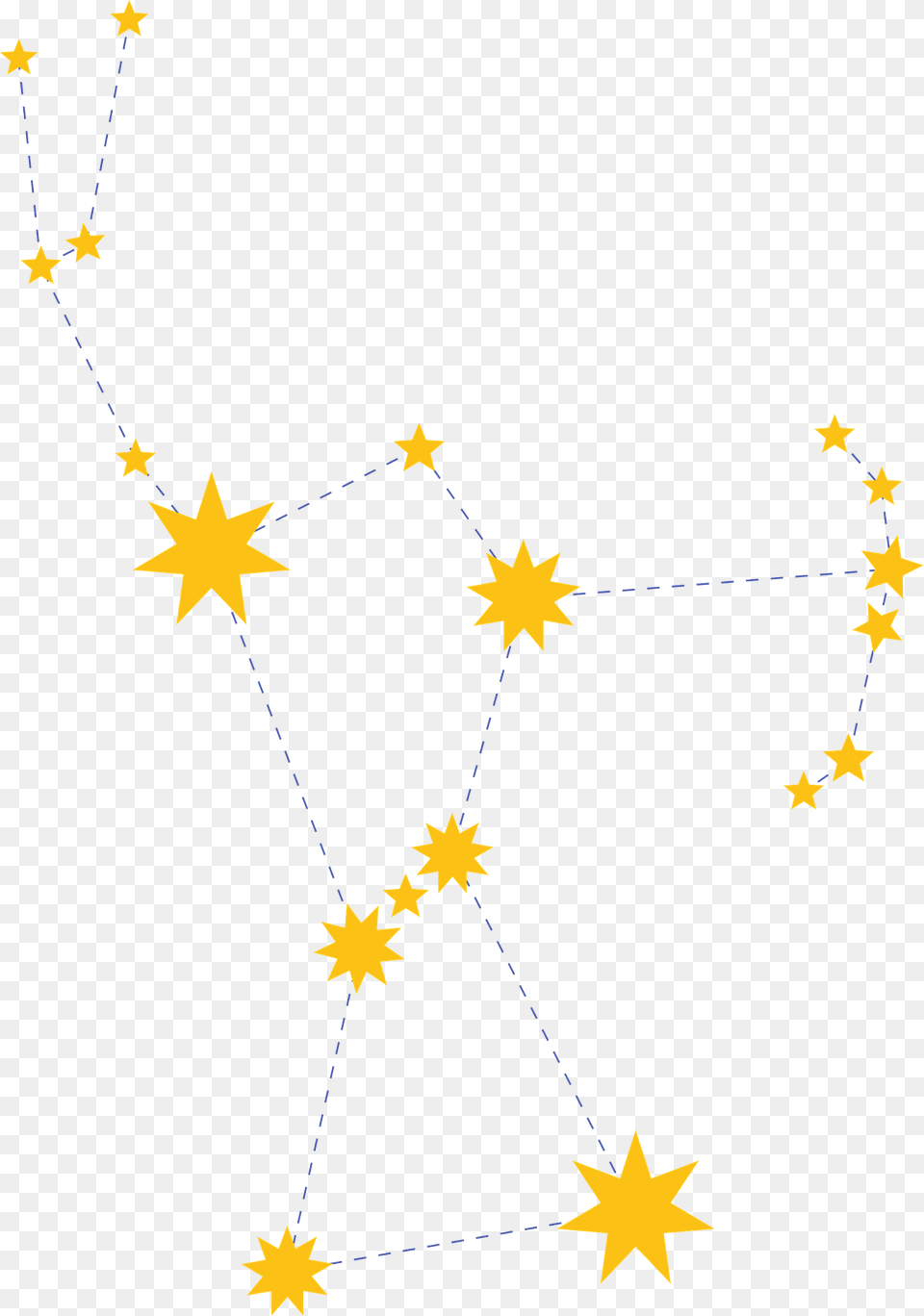 Orion Constellation Clipart, Star Symbol, Symbol, Nature, Night Free Transparent Png