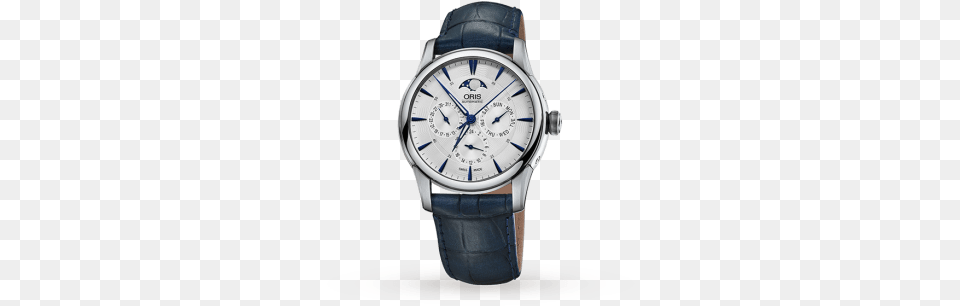 Oris Artelier Moon Phase Mens Watch Dyrbergkern, Arm, Body Part, Person, Wristwatch Png