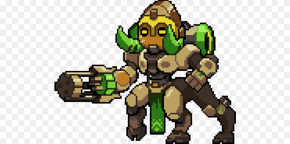 Orisa Transparent Anime Overwatch Orisa Pixel Spray, Baby, Person Free Png Download