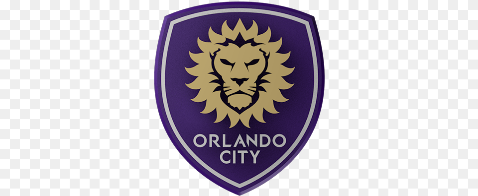 Orlando City Logo 8 Image Logo Orlando City, Badge, Symbol, Emblem, Face Free Png Download