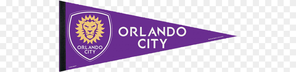 Orlando City Sc Transparent Orlando City 12 X 30 Pennant Png