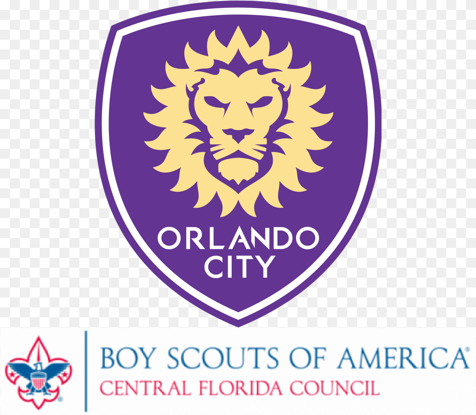 Orlando City Soccer Scout Night Logo Orlando City, Badge, Symbol, Face, Head Free Png