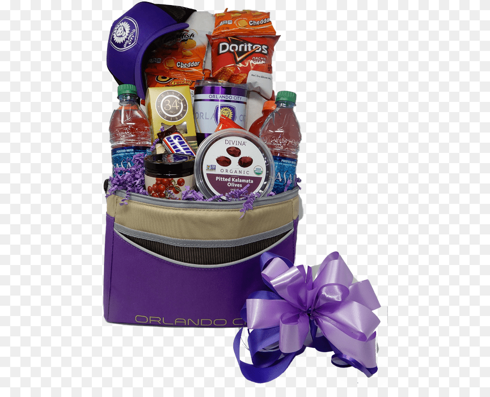 Orlando City Soccer Team Gift Basket Mishloach Manot, Food, Sweets, Bottle, Ketchup Png