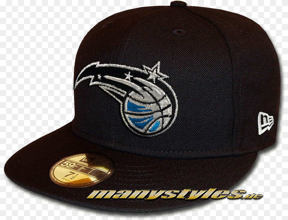 Orlando Magic 59fifty Nba Basic Reverse Cap Black White New Era, Baseball Cap, Clothing, Hat Free Png Download