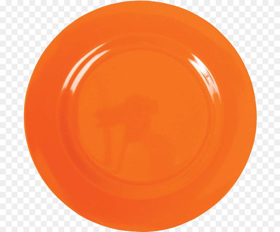 Ornage Plate Dish Circle, Toy, Food, Meal, Frisbee Png Image