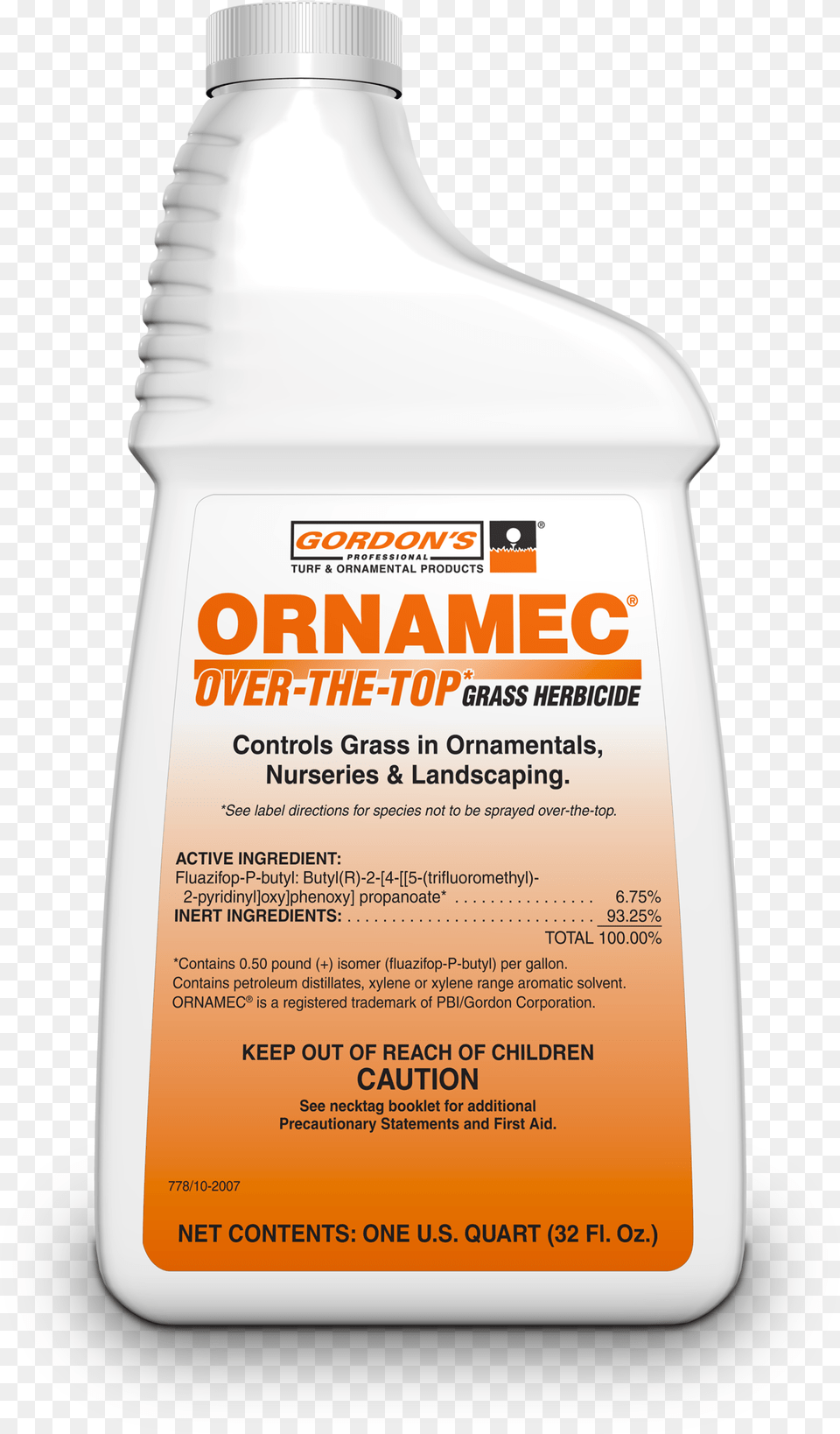 Ornamec Over The Top Grass Herbicide, Bottle, Lotion, Shaker, Cosmetics Free Transparent Png