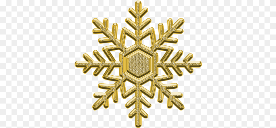 Ornament 1920 Transparent Gold Snowflake Clipart, Nature, Outdoors, Accessories, Cross Png Image