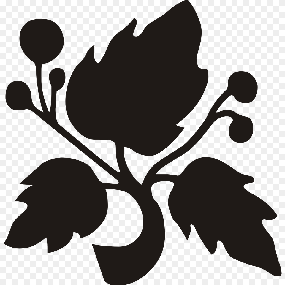 Ornament Black L Clipart, Leaf, Plant Free Transparent Png