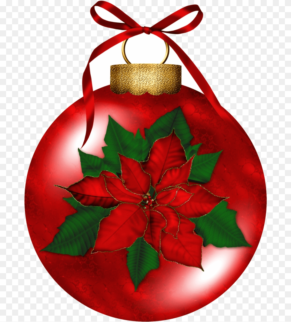 Ornament Christmas Ornaments Clipart Holly Clip Art Poinsettia Clipart, Leaf, Plant, Accessories Png