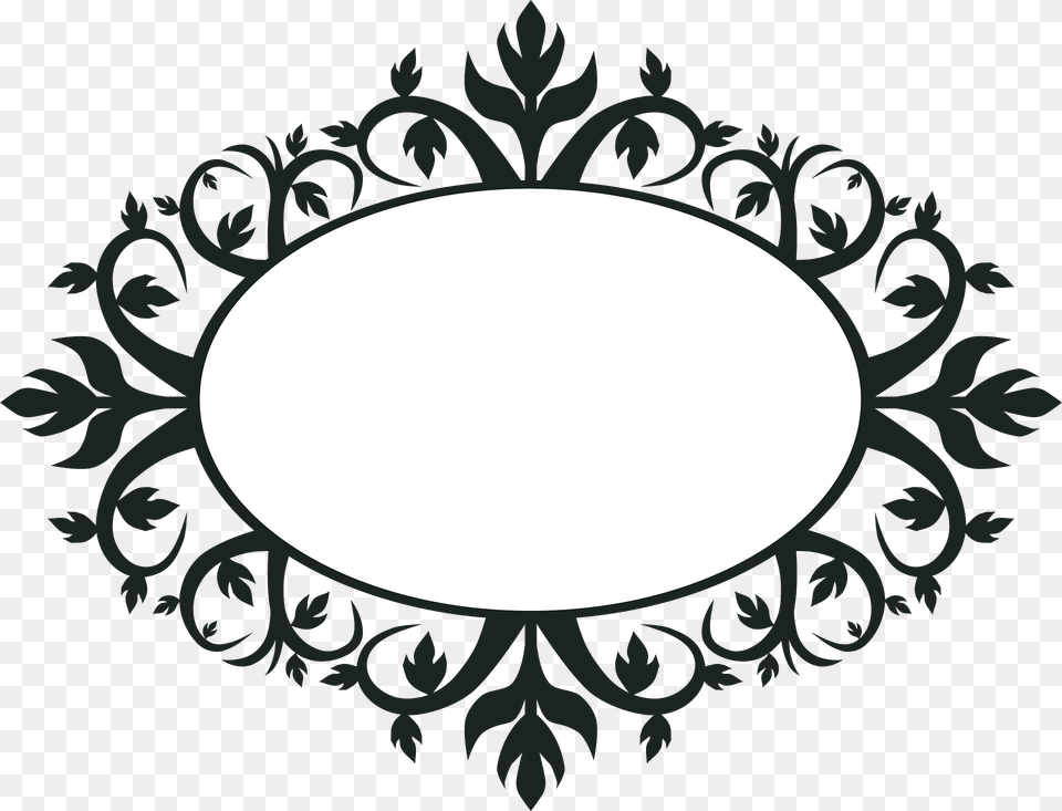 Ornament Circle Frame Clipart, Oval Png Image