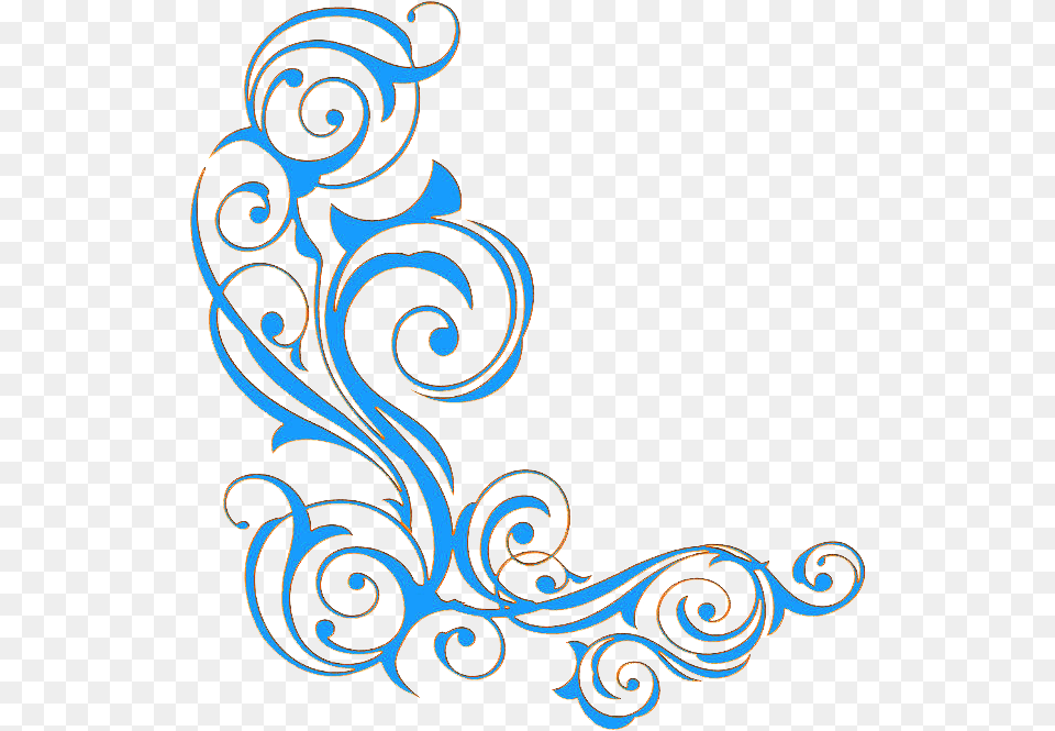 Ornament Clip Art Border Vines Border Blue, Floral Design, Graphics, Pattern Free Png
