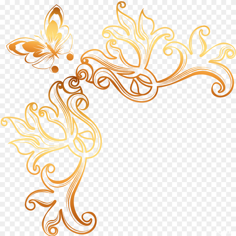 Ornament Clip Art Vector Gold Ornament, Floral Design, Graphics, Pattern Png Image