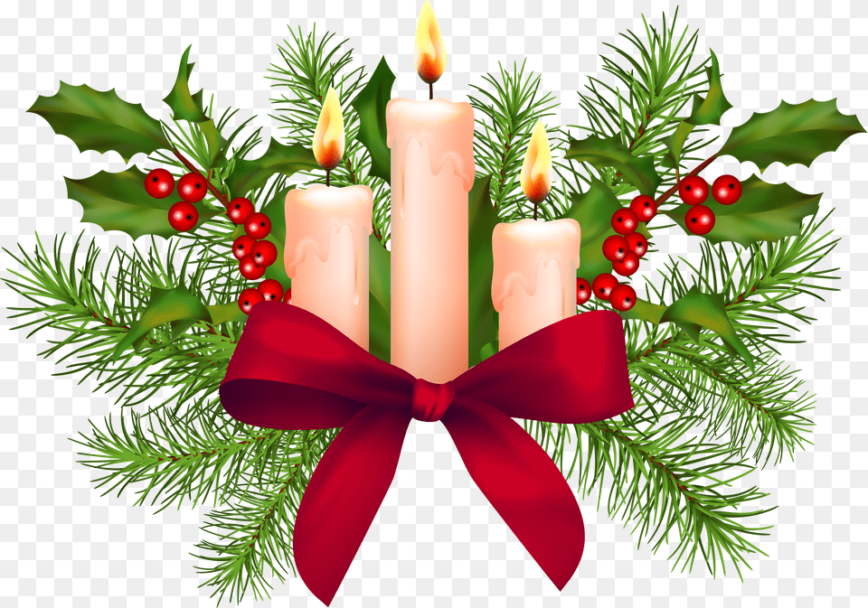 Ornament Clipart Candle Christmas Free Png