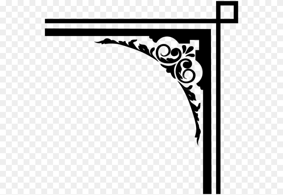 Ornament Corner Vector, Arch, Architecture, Blackboard Free Transparent Png