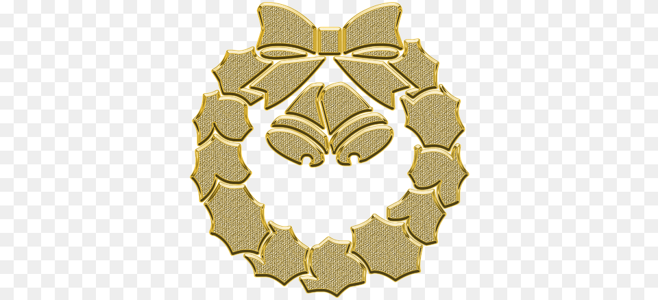 Ornament Decor Wreath Element Wreath, Badge, Gold, Logo, Symbol Png