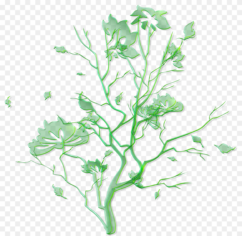 Ornament Flower Green, Plant, Herbs, Art Png Image