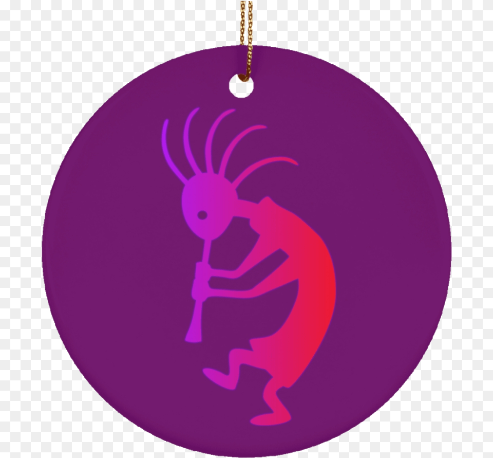 Ornament Kokopelli Ceramic Southwestern Clipart Transparent Pendant, Purple, Accessories, Chandelier, Lamp Free Png