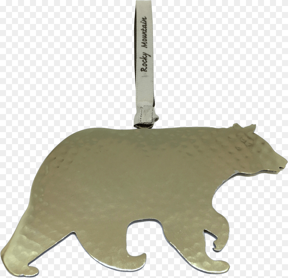 Ornament Rmnp Silver Black Bear Animal Figure, Cutlery, Electronics, Hardware, Mammal Free Png Download