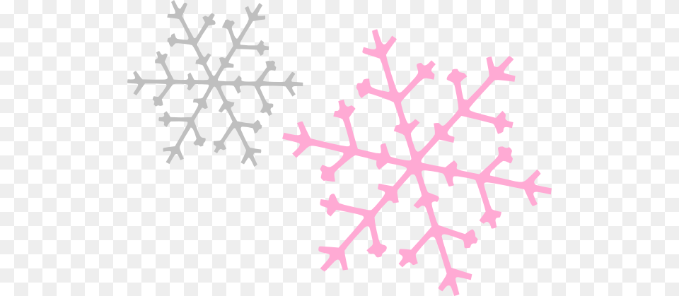 Ornament Snowflakes Pink Gray Clip Arts For Web, Nature, Outdoors, Snow, Snowflake Free Png