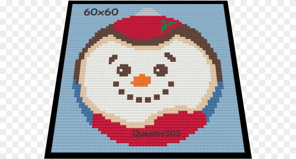 Ornament Snowman Face Yarmouth, Applique, Home Decor, Pattern, Rug Free Png