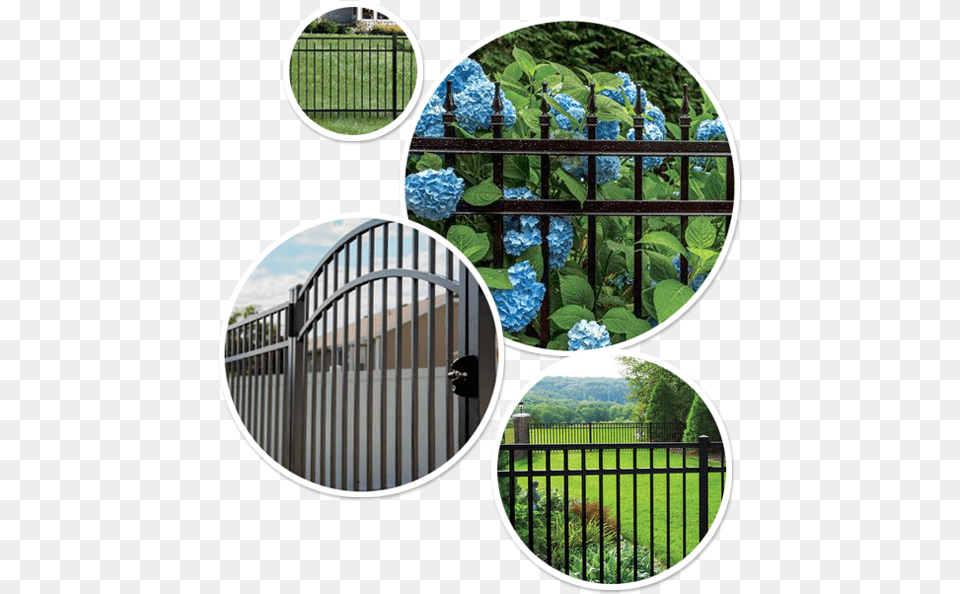 Ornamental Aluminum Landscape Fences, Fence, Garden, Gate, Nature Png Image