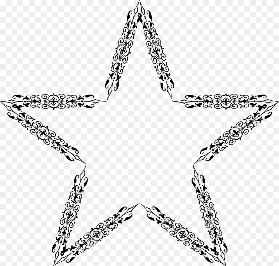 Ornamental Clipart, Star Symbol, Symbol Free Png