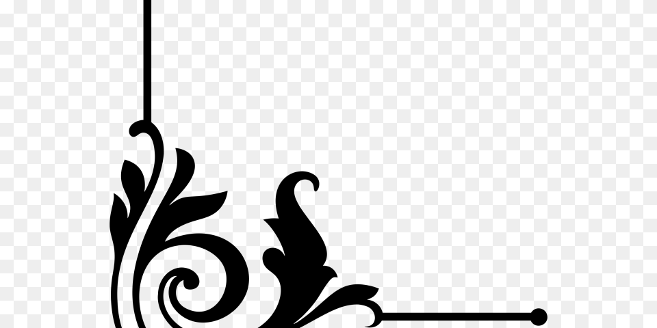 Ornamental Clipart Corner Corner Design Clipart, Gray Free Png Download