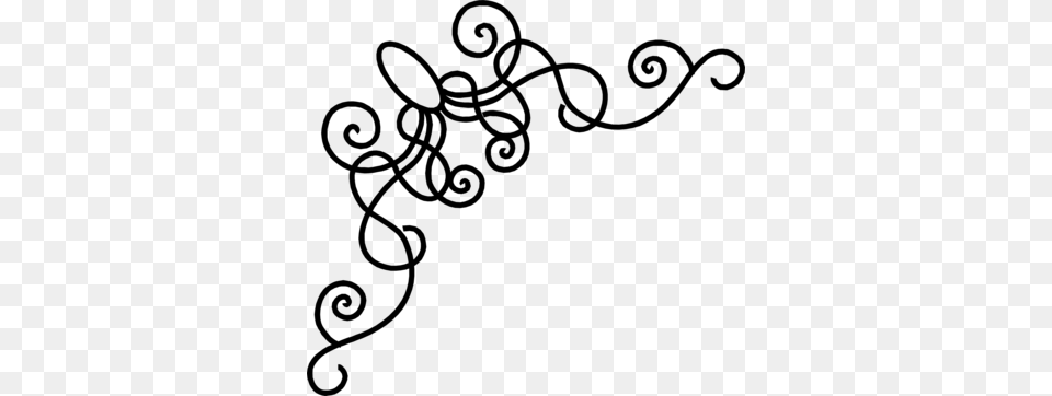 Ornamental Clipart Corner Decoration, Gray Png Image