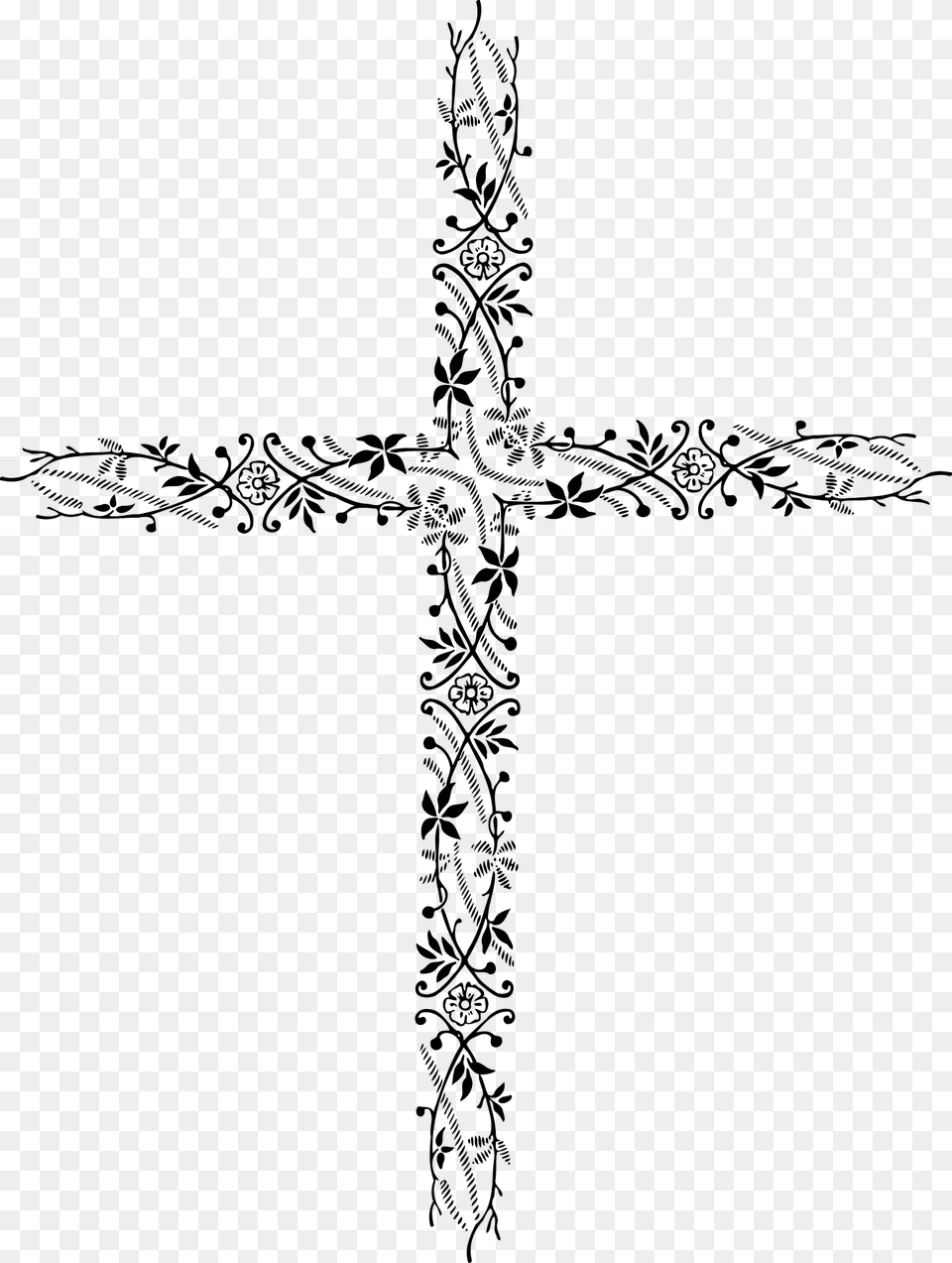 Ornamental Cross Clipart, Symbol Free Png