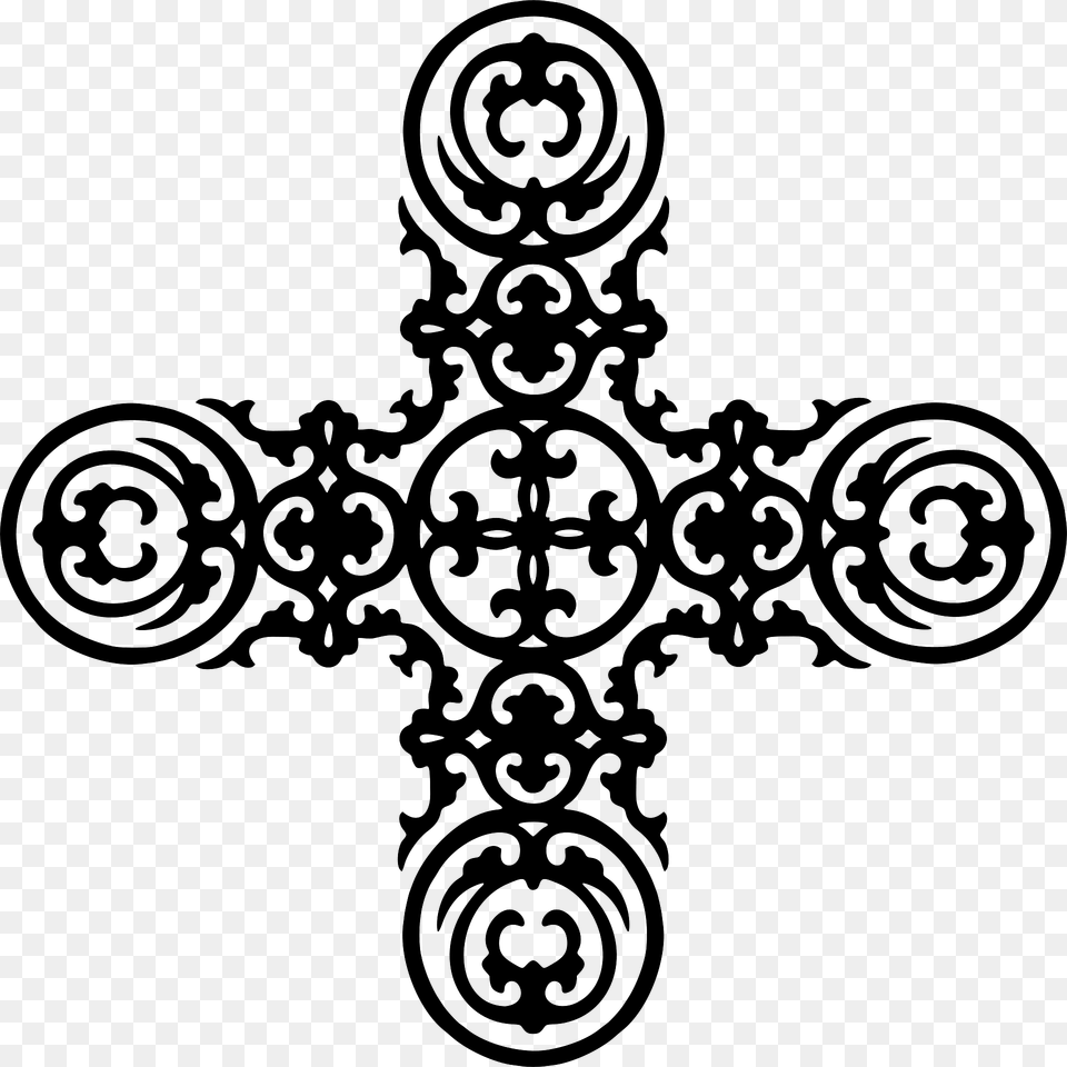 Ornamental Cross Clipart, Pattern, Art, Floral Design, Graphics Png