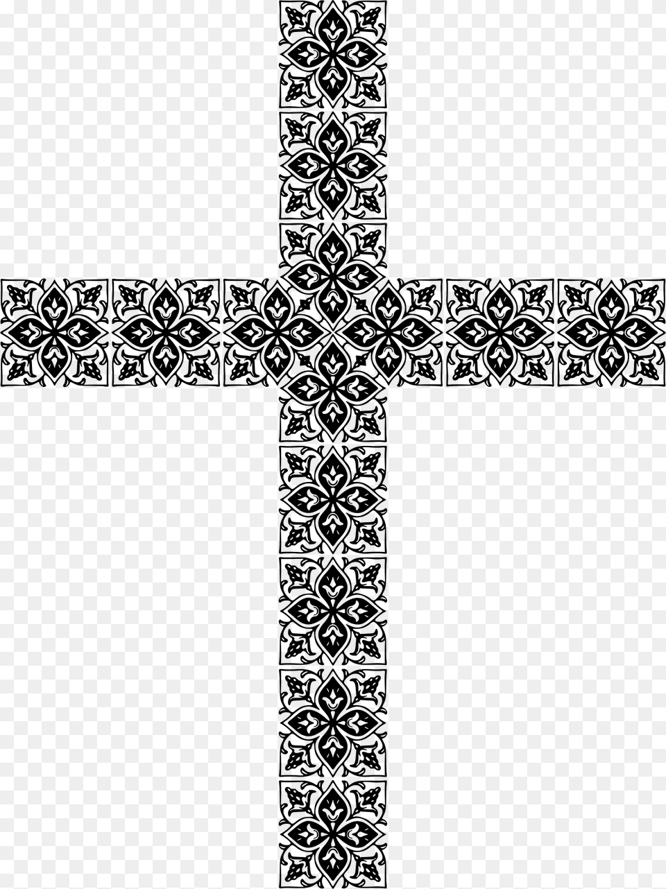Ornamental Cross Clipart, Green, Symbol, Pattern Free Png