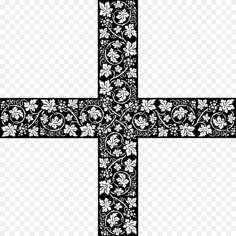 Ornamental Cross Clipart, Pattern, Symbol, Art, Floral Design Free Png