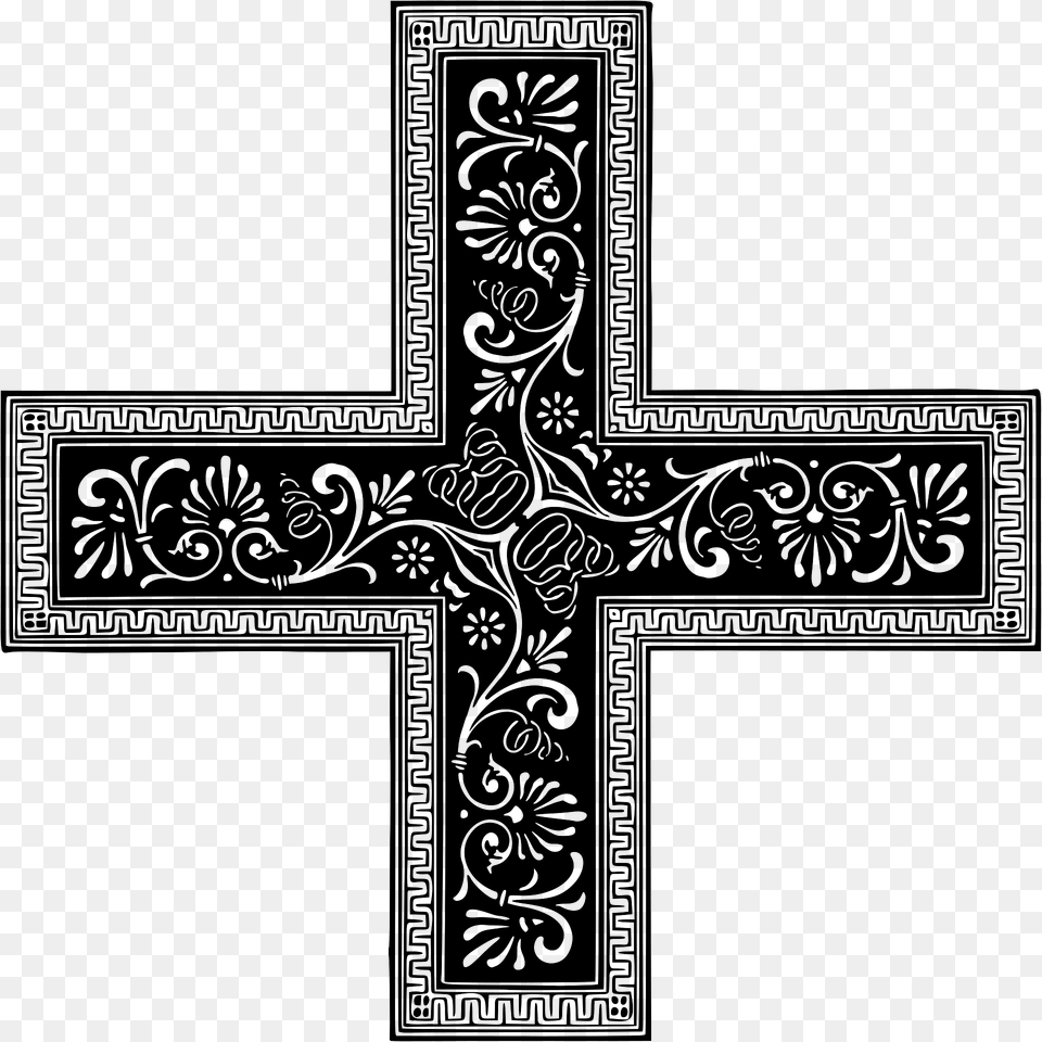 Ornamental Cross Clipart, Symbol Png Image