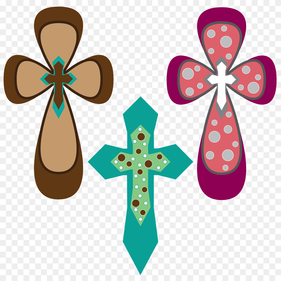 Ornamental Crosses Clipart, Applique, Pattern, Accessories, Tie Png Image