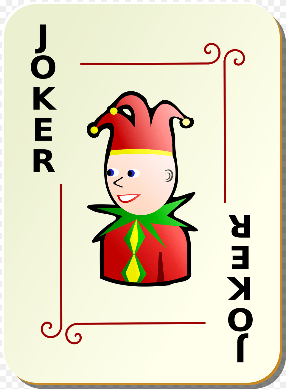 Ornamental Deck Black Joker Clipart, Elf, Baby, Person, Text Png