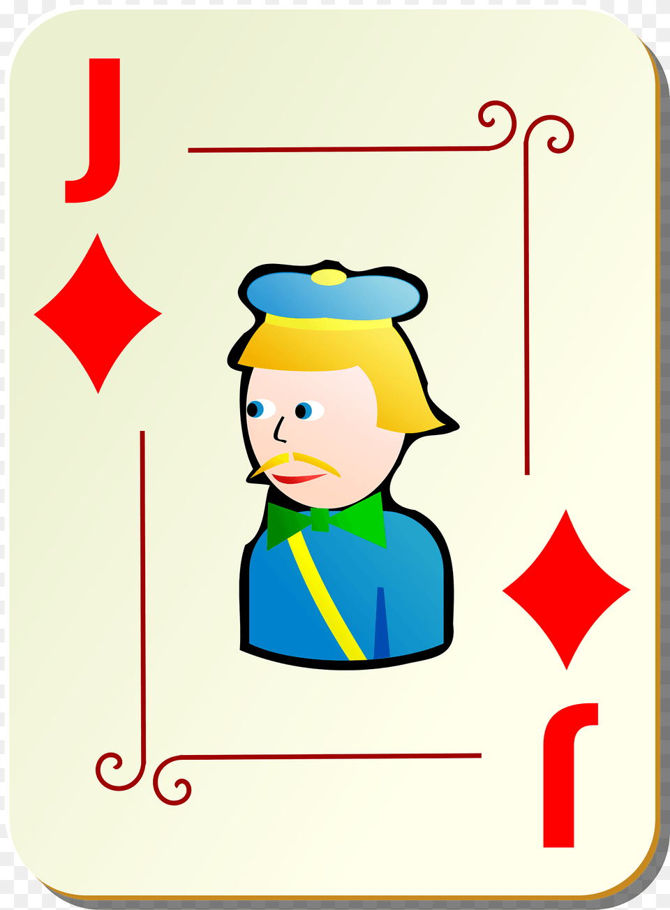 Ornamental Deck Jack Of Diamonds Clipart, People, Person, Baby, Face Png Image