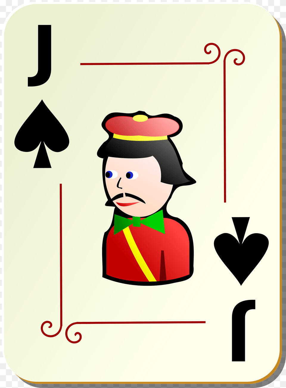 Ornamental Deck Jack Of Spades Clipart, Baby, Person, Face, Head Free Transparent Png