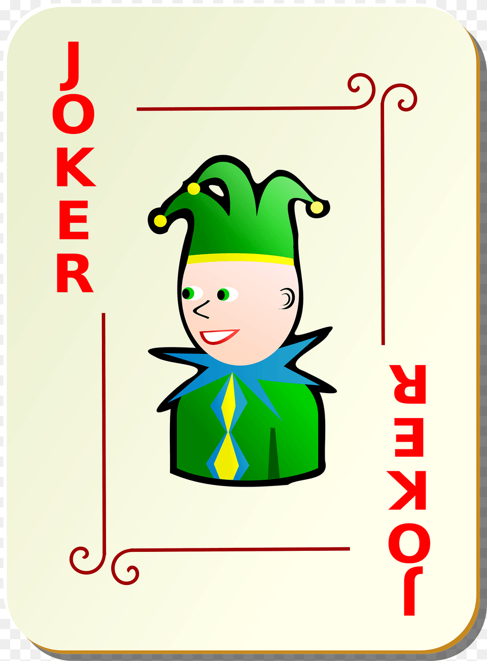 Ornamental Deck Red Joker Clipart, Elf, Baby, Person, Face Png Image