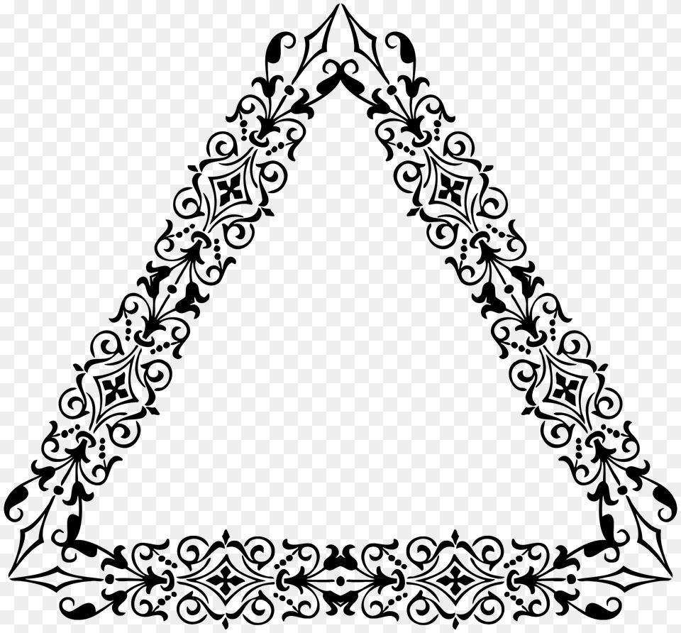 Ornamental Divider Frame 15 Clipart, Triangle Free Png Download